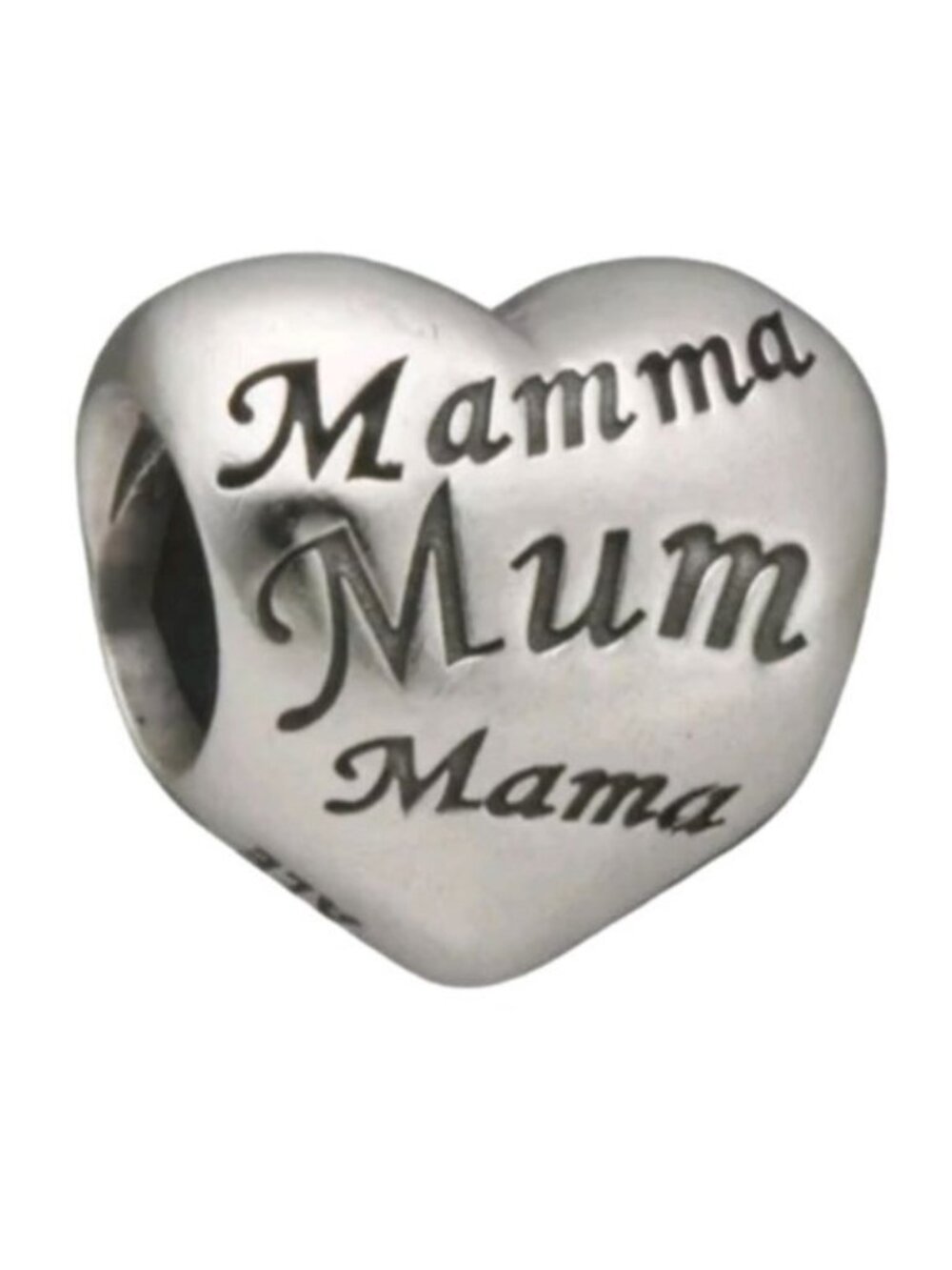 Pandora Mother's Love Heart Charm 791112 Sterling Silver